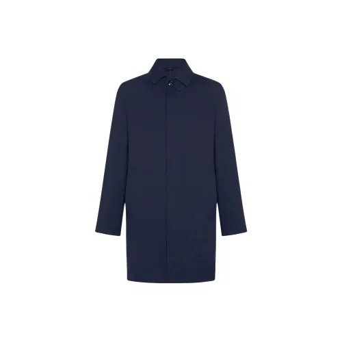 KITON Синий Мужской Пальто