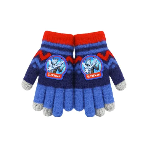 S.X Зебра Кудрявый Песочный Вязаные перчатки Детский Синий