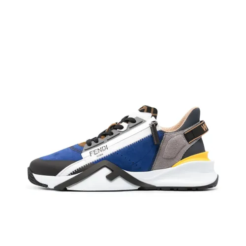 FENDI Flow Устойчивый к истиранию Низкий Топ Повседневная обувь Мужская Синяя