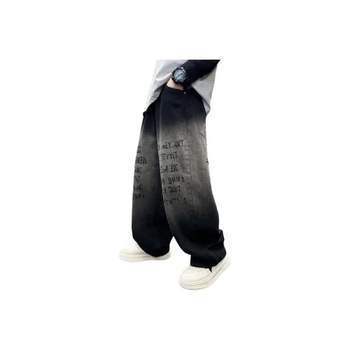 ЮЙЧЖАОЛИНЬ Черный T6563 Школьный возраст Джинсы