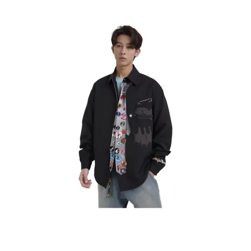 FRLMK Черные Унисекс Рубашки