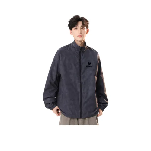 CCAABB Серый Черный Мужские Куртки