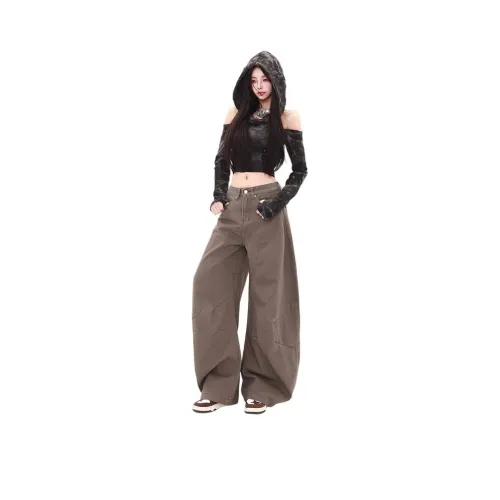 PAZZO Коричневый Женские Джинсы