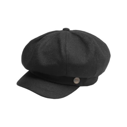 Christys Новая шерсть Облако Кепка газетчика Унисекс Современный черный