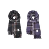 Чёрный серый клетчатый + фиолетовый клетчатый