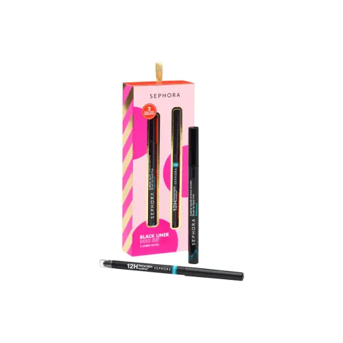 Sephora Шелковистый Гладкий Eyeliner Pencil Набор Легко Смесь и Растяжимый 0,3г+0,4мл