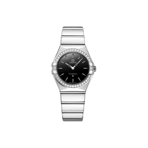 OMEGA Quartz Механизм Женские Constellation Series Constellation Watch Часы 28 мм Черные