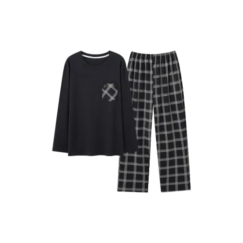 MADALLO Черный мужской комплект пижам