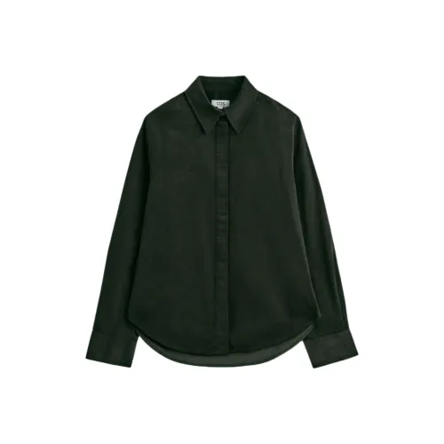 COS Темно-зеленые женские рубашки