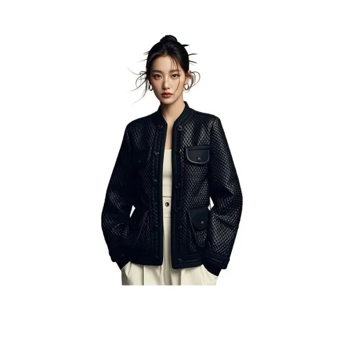 ЮЙЧЖАОЛИНЬ Черное пальто женское короткое пальто