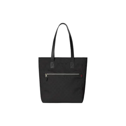 GUCCI Canvas GG Supreme Холст Тоут Сумка Сумка для покупок Сумка Сумка через плечо Средняя Мужская Черная