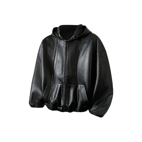 SZSX Черный Унисекс Кожаные куртки