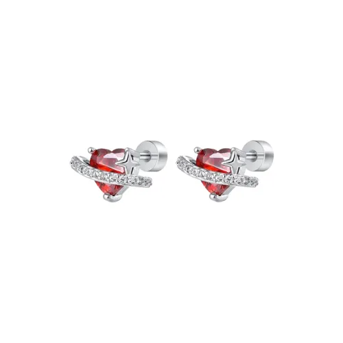 D.K.X Титановые стальные серьги-гвоздики женские