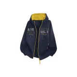 Темно-синий, синий и желтый цвет [тяжелый полиэстер-хлопок]