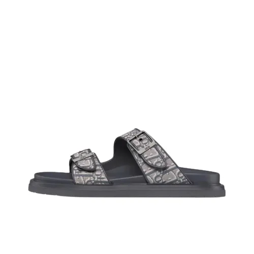 DIOR Aqua Шлепанцы Мужские Темно-Серый