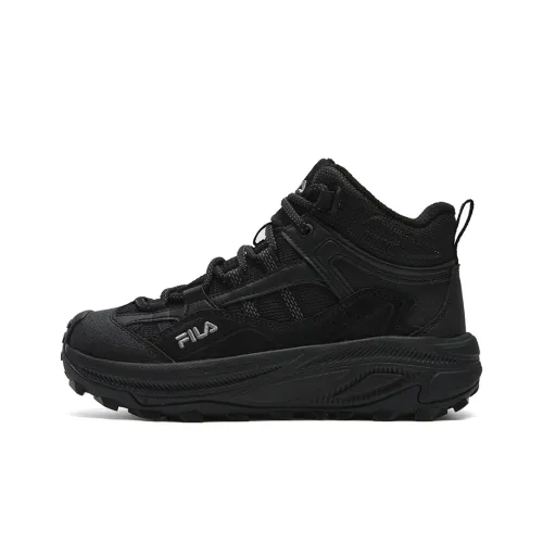 FILA TREK 2 Амортизация Устойчивость к истиранию Теплоизоляционное покрытие MID Топ Повседневная обувь Женские Черный