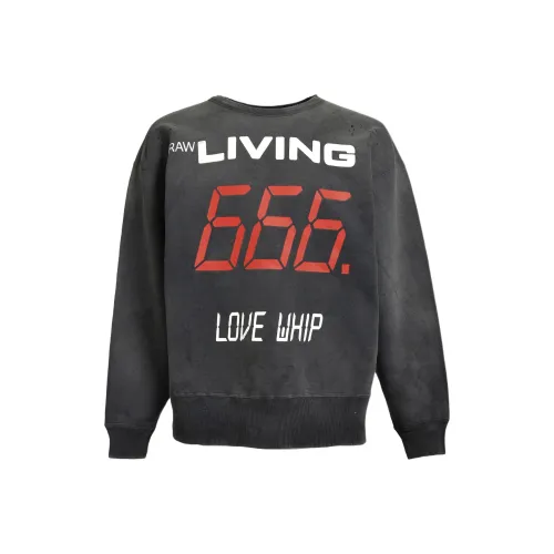 SAINT Mxxxxx FW25 666 Круглый вырез Свитшот Унисекс