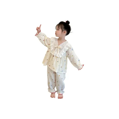 GOYN Домашний Комплект Весенний Осенний Экрю Дети Возраст 3-7 Лет