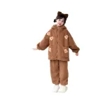 Коричневый женский двухкомпонентный комплект