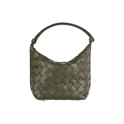 Bottega Veneta Wallace Натуральная кожа Сумка Extra Mini Женская Cypress And Gold