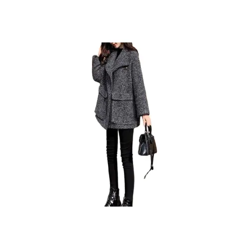 ЮЙЧЖАОЛИНЬ Черное Женское Пальто