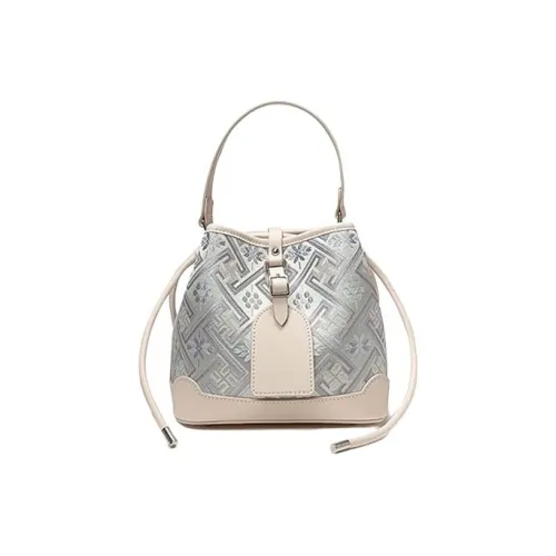 ESNSY Zhuangjin Ведрообразная сумка Женская Экрю