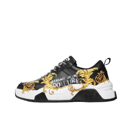 VERSACE JEANS Stargaze Спортивная повседневная обувь Мужской Черный Золотой