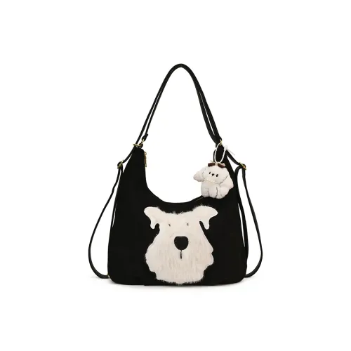 Champion Cub ПУ (полиуретан) Замша Сумка на плечо Женская Черная Хаки Коричневая