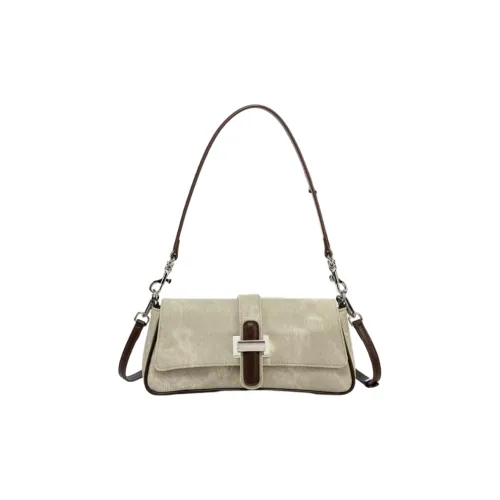 NATTY Вельвет Сумка через плечо Женская PURE Ice Бежевый Деним Темный Кофейный