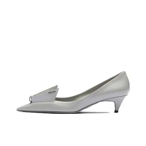 PRADA Узкий каблук Высокие каблуки 4,5 см Женские Облачный серый