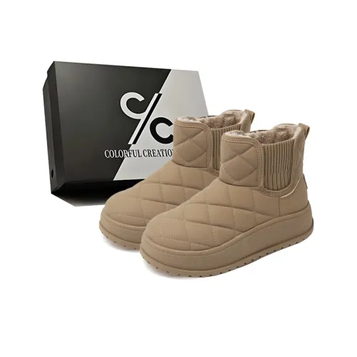 Colorful Creations Термические Увеличивающие Высоту Устойчивые к Износу Противоскользящие Короткие Снежные Ботинки Женские