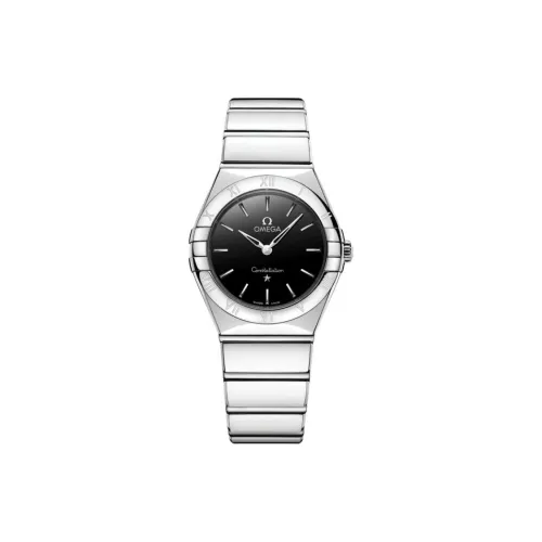 OMEGA Quartz Механизм Женские Constellation Series Constellation Watch Часы 28 мм Черные