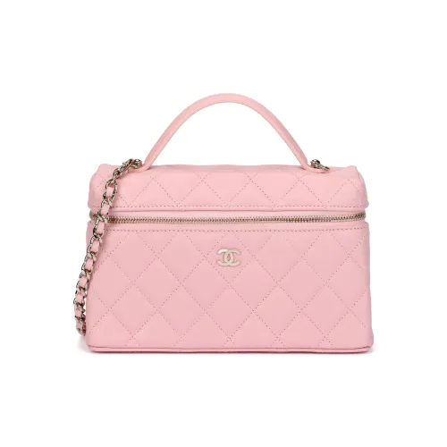 CHANEL Коровья кожа Ручная сумка для макияжа Женская Розовая