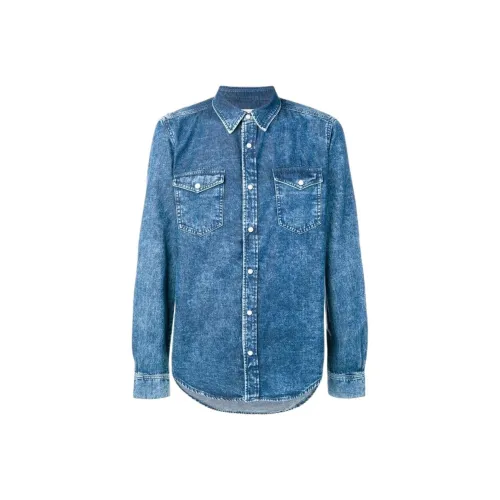 GIVENCHY Мужские Синие Рубашки