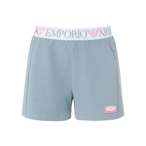 EMPORIO ARMANI FW24 Повседневные шорты Женские Бирюзовый