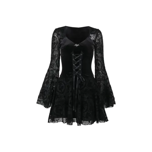 IWZI Длинное платье с длинными рукавами женское