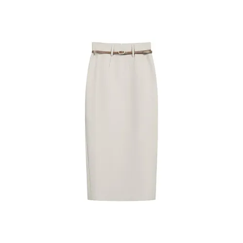 FLIM Абрикос Женские Повседневные Длинные Юбки