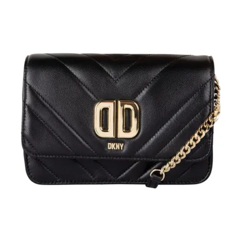 DKNY Сумка через плечо из кожи женская черная