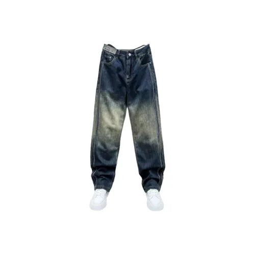 CAT'S PAW Синий Унисекс Джинсы