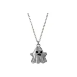 Cute Ghost Necklace (Silver)  
Милый Призрак Ожерелье (Серебряный)