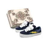 Темно-синий, синий, желтый (белый, шнурки)