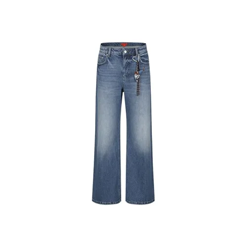 URBAN REVIVO Blue Women's Jeans URBAN REVIVO Синий Женские Джинсы