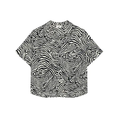 CELINE Новый MEN'S COLLECTION Мальчик Кукла Рубашка Мужской Черный