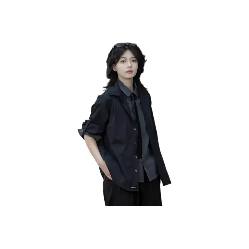 DEMAVIE Черные Унисекс Рубашки