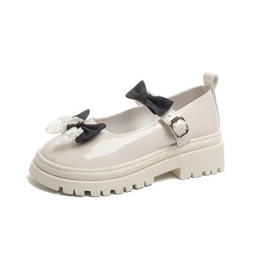 NX DOUGHNUT Грубый каблук Туфли Мэри Джейн Женские