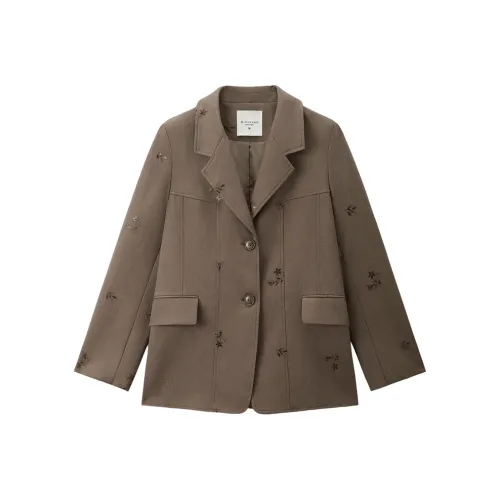 Giordano 08 Вересковый кофе Женские Деловые костюмы