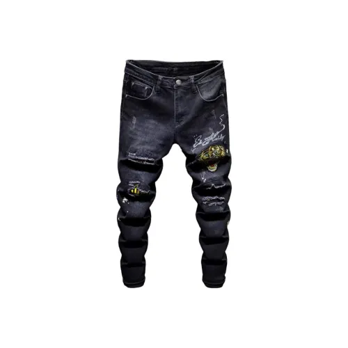 ZMHT Черные Унисекс Джинсы