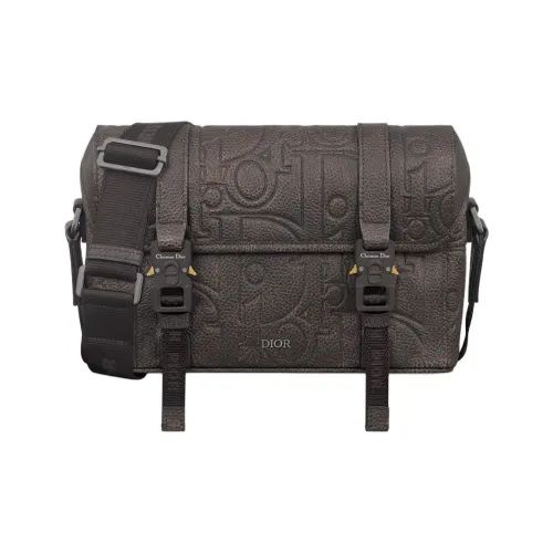 DIOR Сумка через плечо из коровьей кожи Мужская Коричневая