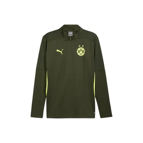 PUMA BVB Желтый Зеленый Мужская Футболка