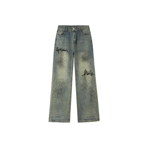 EPTISON Винтажные синие унисекс джинсы
